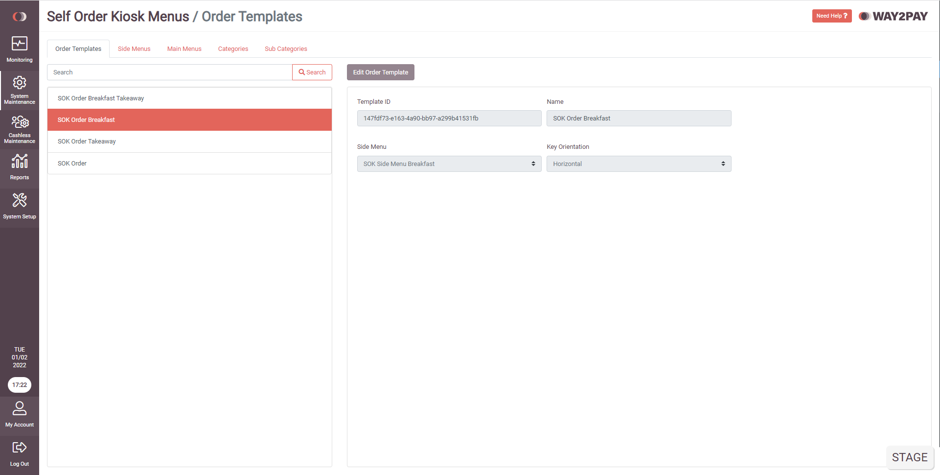 Self Order Kiosk – Menu Management Module – WAY2PAY Support Site